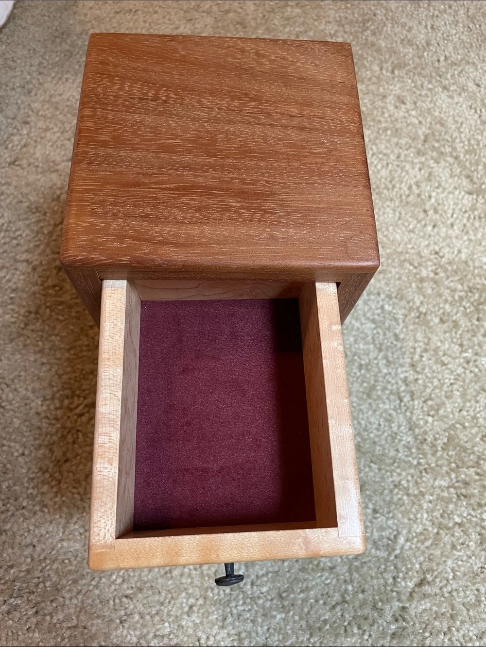 Wooden 3-Drawer Jewelry Organizer